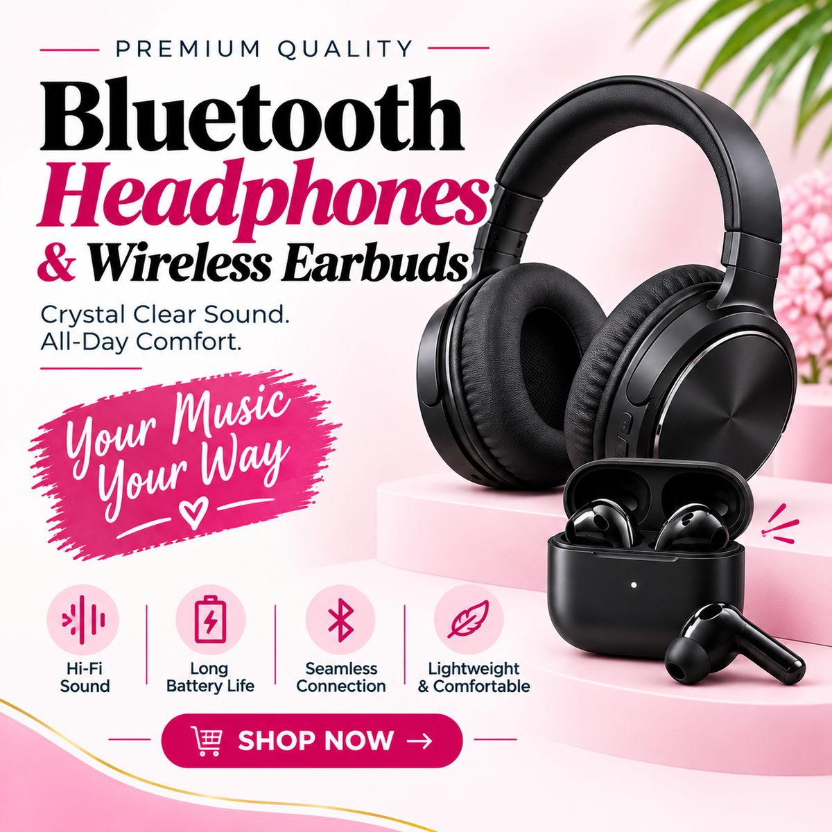 Bluetooth headset & Wireless Earbuds