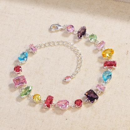 Luxury Colourful Crystal Zircon Necklace for women