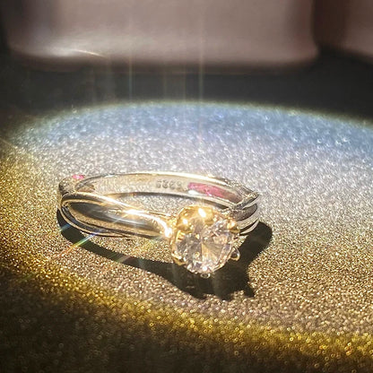 for Women with Gemstones Couples Wedding Engagement Jewelry Valentine's Day Anniversary Gift