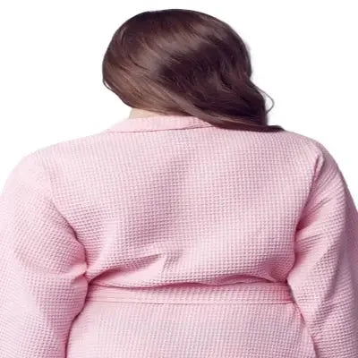 Knee-Length Waffle Robe for Women