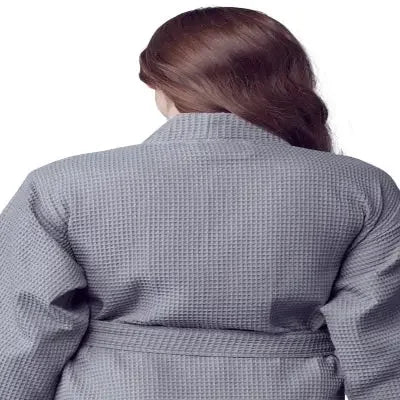 Knee-Length Waffle Robe for Women