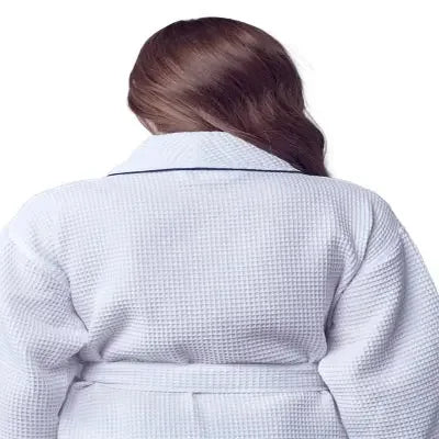 Knee-Length Waffle Robe for Women